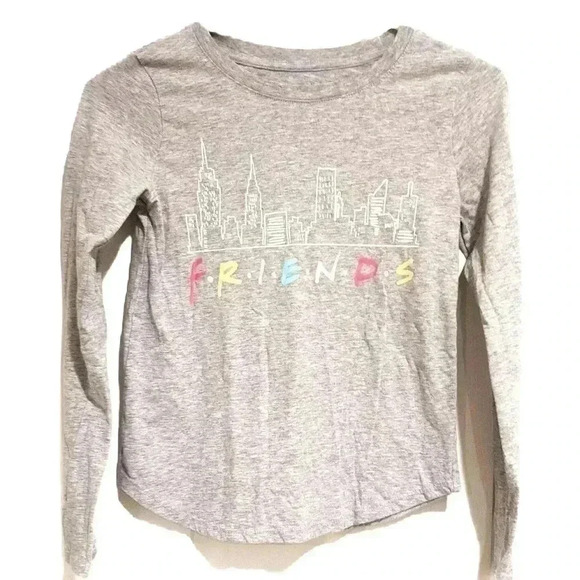 Friends Longsleeve T-shirt Sz. L “Friends TV Show” grey Longsleeve tee NWOT - Picture 1 of 2